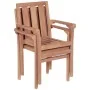Stapelbare Gartenstühle, 2 Stück Massivholz aus Teakholz von , Gartenstühle - Ref: Foro24-44725, Preis: 281,47 €, Rabatt: %