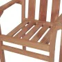 Stackable garden chairs, 2 units, solid teak wood by , Garden chairs - Ref: Foro24-44725, Price: 281,47 €, Discount: %