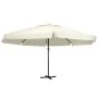 Gartenschirm mit weißem Aluminiummast, Sandfarbe, 600 cm. von , Sonnenschirme - Ref: Foro24-47370, Preis: 271,42 €, Rabatt: %