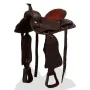Westernsattel, Kopfstück und Brustblatt aus echtem Leder, 16 Zoll, braun. von , Rahmen - Ref: Foro24-91348, Preis: 220,23 €, ...