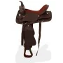 Westernsattel, Kopfstück und Brustblatt aus echtem Leder, 16 Zoll, braun. von , Rahmen - Ref: Foro24-91348, Preis: 220,23 €, ...