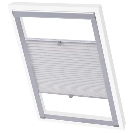 Persiana plisada blanca UK08 de , Persianas y estores - Ref: Foro24-133535, Precio: 55,62 €, Descuento: %