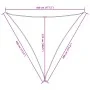 Triangular sail shade in blue Oxford fabric, 4.5x4.5x4.5 m by , Umbrellas - Ref: Foro24-135563, Price: 34,39 €, Discount: %