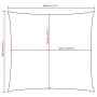 Square red Oxford fabric sail shade 3.6x3.6 m by , Umbrellas - Ref: Foro24-135633, Price: 46,62 €, Discount: %