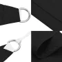 Rectangular black Oxford fabric sail shade 3x5 m by , Umbrellas - Ref: Foro24-135762, Price: 48,79 €, Discount: %