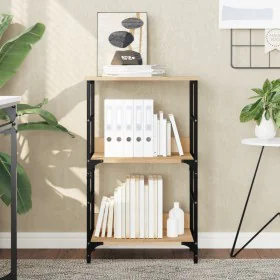 Engineered wood bookshelf in Sonoma oak, 50x33x82 cm. by , Bookcases and shelves - Ref: Foro24-835265, Price: 44,44 €, Discou...