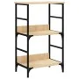Estantería de madera de ingeniería roble Sonoma 50x33x82 cm de , Librerías y estanterías - Ref: Foro24-835265, Precio: 44,41 ...