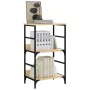 Engineered wood bookshelf in Sonoma oak, 50x33x82 cm. by , Bookcases and shelves - Ref: Foro24-835265, Price: 44,44 €, Discou...