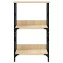 Engineered wood bookshelf in Sonoma oak, 50x33x82 cm. by , Bookcases and shelves - Ref: Foro24-835265, Price: 44,44 €, Discou...
