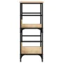 Engineered wood bookshelf in Sonoma oak, 50x33x82 cm. by , Bookcases and shelves - Ref: Foro24-835265, Price: 44,44 €, Discou...