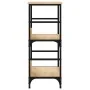 Estantería de madera de ingeniería roble Sonoma 50x33x82 cm de , Librerías y estanterías - Ref: Foro24-835265, Precio: 44,41 ...