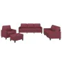 Sofagarnitur mit 4-teiligen Kissen, Stoff in Weinrot. von , Sofas - Ref: Foro24-3201442, Preis: 617,60 €, Rabatt: %