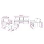 4-piece sofa set with red wine fabric cushions by , Sofas - Ref: Foro24-3201442, Price: 617,60 €, Discount: %