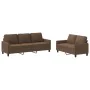 Zweiteiliges Sofaset mit braunem Stoff und Kissen. von , Sofas - Ref: Foro24-3201463, Preis: 491,51 €, Rabatt: %