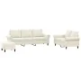 Sofagarnitur mit 3-teiligen cremefarbenen Samtkissen. von , Sofas - Ref: Foro24-3202268, Preis: 586,54 €, Rabatt: %