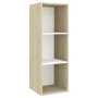 Muebles de salón 5 pzas madera ingeniería blanco y roble Sonoma de , Muebles TV - Ref: Foro24-3079615, Precio: 142,37 €, Desc...