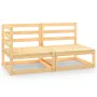 Zweiteiliges Gartensitzmöbel-Set aus massivem Kiefernholz. von , Modulare Sofas für den Außenbereich - Ref: Foro24-805690, Pr...