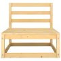 Zweiteiliges Gartensitzmöbel-Set aus massivem Kiefernholz. von , Modulare Sofas für den Außenbereich - Ref: Foro24-805690, Pr...