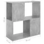 Graue Beton-Sperrholz-Bücherregal 60x24x63 cm von , Bücherregale und Regale - Ref: Foro24-809066, Preis: 33,89 €, Rabatt: %