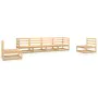 Juego de muebles de jardín 6 piezas madera maciza de pino de , Conjuntos de jardín - Ref: Foro24-3075399, Precio: 360,33 €, D...