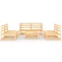 7-teiliges Gartensitzgruppen-Set aus massivem Kiefernholz. von , Gartensets - Ref: Foro24-3075414, Preis: 412,01 €, Rabatt: %