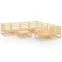 Juego de muebles de jardín 9 piezas madera maciza de pino de , Conjuntos de jardín - Ref: Foro24-3075979, Precio: 529,46 €, D...