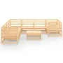 Juego de muebles de jardín 9 piezas madera maciza de pino de , Conjuntos de jardín - Ref: Foro24-3075979, Precio: 529,46 €, D...