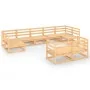 Juego de muebles de jardín 9 piezas madera maciza de pino de , Conjuntos de jardín - Ref: Foro24-3076199, Precio: 536,89 €, D...
