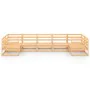 Juego de muebles de jardín 7 piezas madera maciza de pino de , Conjuntos de jardín - Ref: Foro24-3076249, Precio: 390,21 €, D...