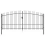 Puerta doble para valla con puntas de lanza 400x225 cm de , Puertas de jardín - Ref: Foro24-145741, Precio: 248,39 €, Descuen...