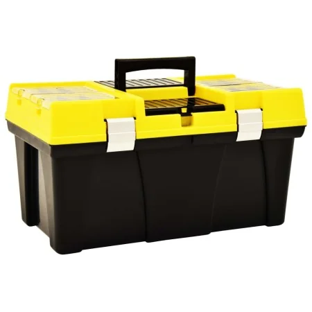 Yellow plastic toolbox 595x337x316 mm by , Toolboxes - Ref: Foro24-146270, Price: 51,26 €, Discount: %