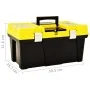 Yellow plastic toolbox 595x337x316 mm by , Toolboxes - Ref: Foro24-146270, Price: 51,26 €, Discount: %