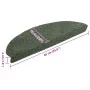 Self-adhesive stair tread mat 5 units 65x21x4 cm green by , Stair mats - Ref: Foro24-149720, Price: 23,18 €, Discount: %