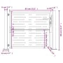 Corten steel garden gate, square design, 105x80 cm. by , garden gates - Ref: Foro24-153196, Price: 139,37 €, Discount: %