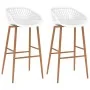 Kitchen stools 2 units white by , Kitchen stools - Ref: Foro24-248153, Price: 158,22 €, Discount: %