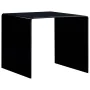 Black tempered glass coffee table 50x50x45 cm by , Coffee table - Ref: Foro24-284723, Price: 156,36 €, Discount: %