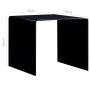 Black tempered glass coffee table 50x50x45 cm by , Coffee table - Ref: Foro24-284723, Price: 156,36 €, Discount: %
