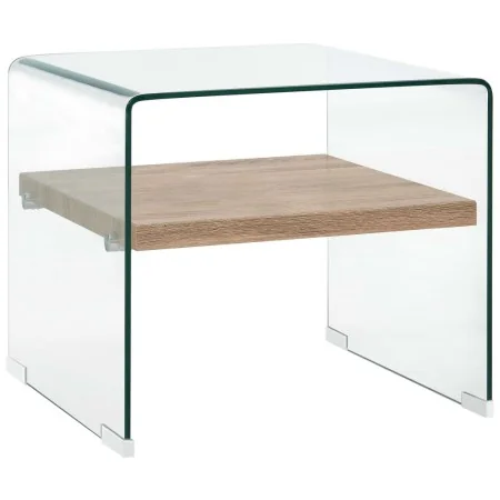 Transparent tempered glass coffee table 50x50x45 cm by , Coffee table - Ref: Foro24-284742, Price: 173,08 €, Discount: %