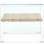 Transparent tempered glass coffee table 50x50x45 cm by , Coffee table - Ref: Foro24-284742, Price: 173,08 €, Discount: %