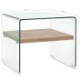 Transparent tempered glass coffee table 50x50x45 cm by , Coffee table - Ref: Foro24-284742, Price: 173,08 €, Discount: %