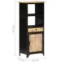 Aparador de madera maciza de mango 45x32x110 cm de , Taquillas y armarios de almacenamiento - Ref: Foro24-289105, Precio: 193...