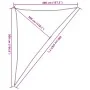 Beige HDPE sail shade 160 g/m² 4x5x6.8 m by , Umbrellas - Ref: Foro24-311156, Price: 28,37 €, Discount: %