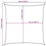 Light green HDPE sail shade 160 g/m² 2.5x2.5 m by , Umbrellas - Ref: Foro24-311273, Price: 23,58 €, Discount: %