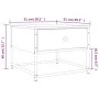 Mesa de centro madera contrachapada roble ahumado 51x51x40 cm de , Mesas de centro - Ref: Foro24-833977, Precio: 42,16 €, Des...