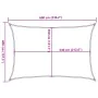 Dark green HDPE sail shade 160 g/m² 4x6 m by , Umbrellas - Ref: Foro24-311464, Price: 49,55 €, Discount: %