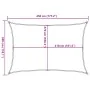 Yellow HDPE sail shade 160 g/m² 3x4.5 m by , Umbrellas - Ref: Foro24-311568, Price: 31,11 €, Discount: %