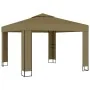 Pavillon mit doppeltem grauem Taupe-Dach 3x3x2,7 m 180 g/m² von , Zelte und Pavillons - Ref: Foro24-312218, Preis: 243,98 €, ...