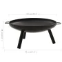 Stahlgrill 70x59x28 cm von , Kamine - Ref: Foro24-313346, Preis: 77,62 €, Rabatt: %