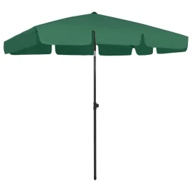 Green beach umbrella 200x125 cm by , Umbrellas - Ref: Foro24-314728, Price: 39,20 €, Discount: %