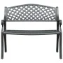 Gusseiserne Gartenbank in Schwarz, 102 cm von , Gartenbänke - Ref: Foro24-317748, Preis: 219,69 €, Rabatt: %